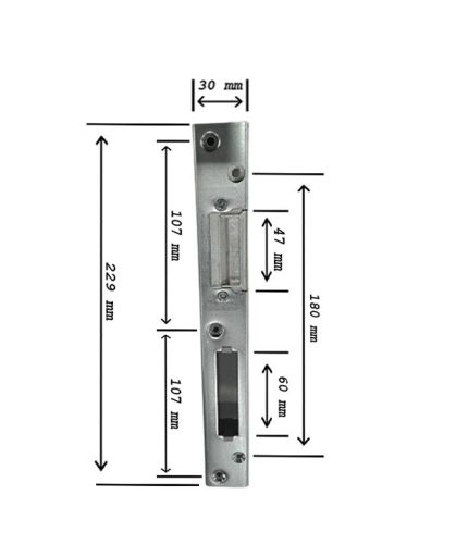 Állítható zárólemez Bal HK Aluplast profilhoz